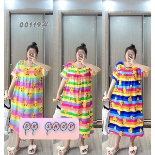 ชุดนอนกระโปรงไซต์ใหญ่6XL คนอ้วนคนท้องใส่ได้