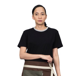 Han&amp;Co.Tactical-T Short Sleeve-Black เสื้อยืดผ้าพื้นสีBlack(สีดำ) (Women)