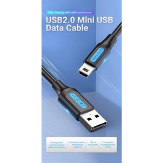 Vention (COM)USB 2.0 A Male to Mini-B Male Cable Mini USB Date Cable Fast Charge/Transfer Cable For Camera MP3 MP4 HD