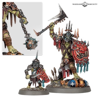 Warhammer AOS : Orruk Warclans : Killaboss with Stab-grot