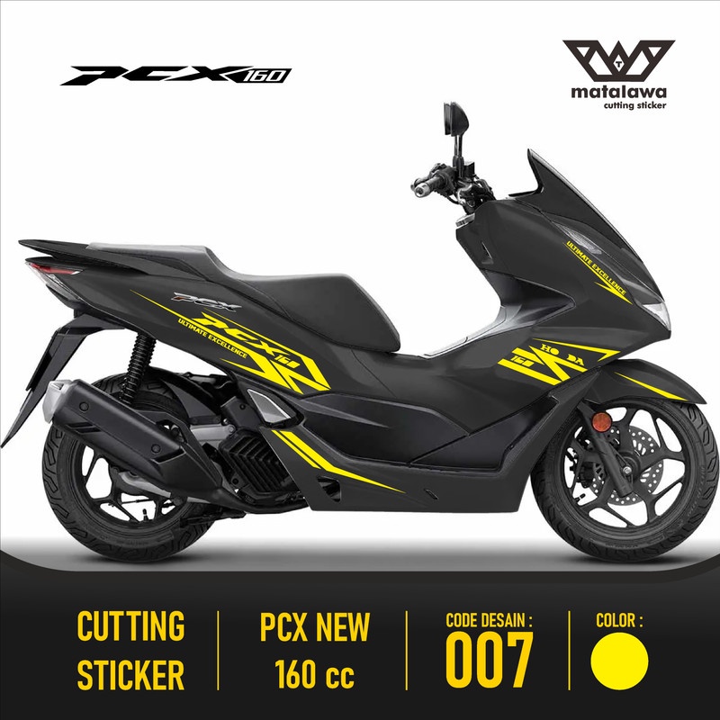 ตัดสติ๊กเกอร์ PCX 160 - อุปกรณ์มอเตอร์ไซค์ Honda PCX 160 cc Striping สติกเกอร์ Skotlet สติกเกอร์ Lis