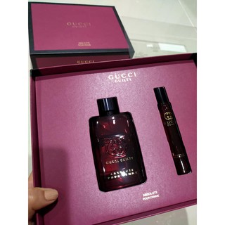 GUCCI Set Includes Gucci Guilty Absolute Eau de Parfum 50ml + Rollerball 7.5 ml.