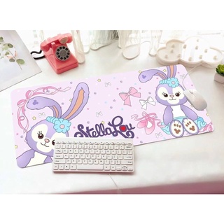 STELLA LOU แผ่นรอง คีย์บอร์ด รองคีย์บอร์ด keyboard ลาย STELLA  LOU  สเตลล่า  ขนาด 30 x 70 cm แผ่นหนานุ่ม มียางกันลื่น mn