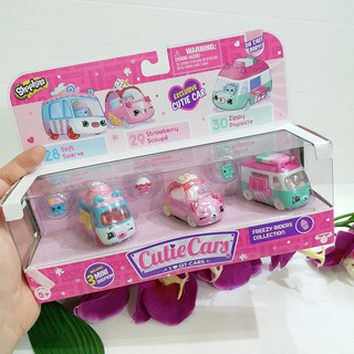 SHOPKINS CUTIE CARS PLAYSET OF 3 แพค 3 คัน #28 29 30