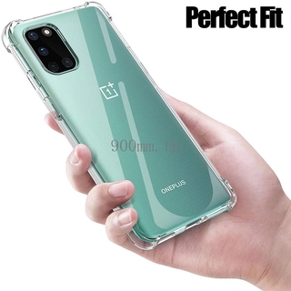 เคสโทรศัพท์ซิลิโคน สีใส กันกระแทก กันตก สำหรับ OnePlus Nord N10 N100 8 8T 7 7T Pro Plus 5G