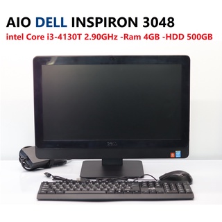 AIO DELL INSPIRON 3048 - intel Core i3-4130T 2.90GHz -Ram 4GB -HDD 500GB พร้อมเมาส์ คีบอร์ด