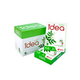 กระดาษถ่ายเอกสาร A4 80 แกรม IDEA GREEN ของแท้ 100% &lt;1ลัง/5รีม&gt;