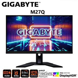 MONITOR (จอมอนิเตอร์) GIGABYTE M27Q 27" KVM FreeSync 170Hz QHD HDR IPS Gaming Monitor (M27Q-EK)