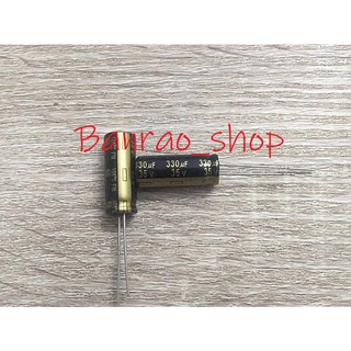 ตัวเก็บประจุออดิโอเกรด Japan Panasonic fever capacitor 35V 220UF 330UF