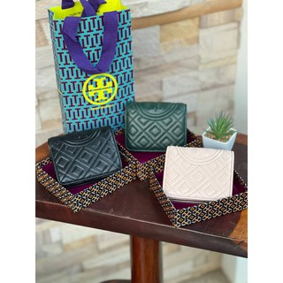 กระเป๋าสตางค์ ใบเล็ก Tory burch fleming bifold mini wallet กระเป๋าสตางค์ทรงพับ2ตอน