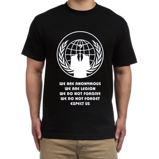 เสื้อยืด พิมพ์ลาย We Are Anonymous We Are Legion สําหรับผู้ชาย