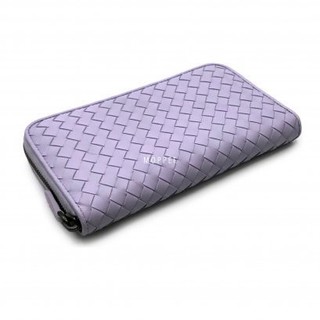 Bottega Veneta Zippy Long Wallet Purple RHW - Moppet