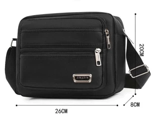 (w129)กระเป๋าสะพายข้าง ผ้าอ๊อกฟอร์ด มีช่องซิปใส่ของเยอะ vgetbag