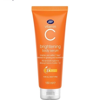 BOOTS VITAMIN C บู๊ทส์ วิตามิน ซี ไบร์ทเทนนิ่ง บอดี้ เซรั่ม 180 มล