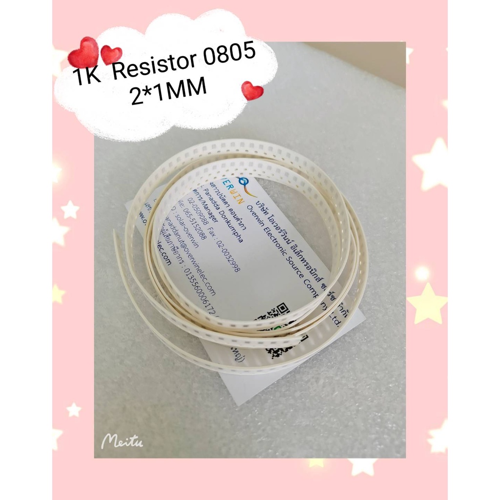 1K Resistor 0805 2*1MM  1ชุดมี100ชิ้น