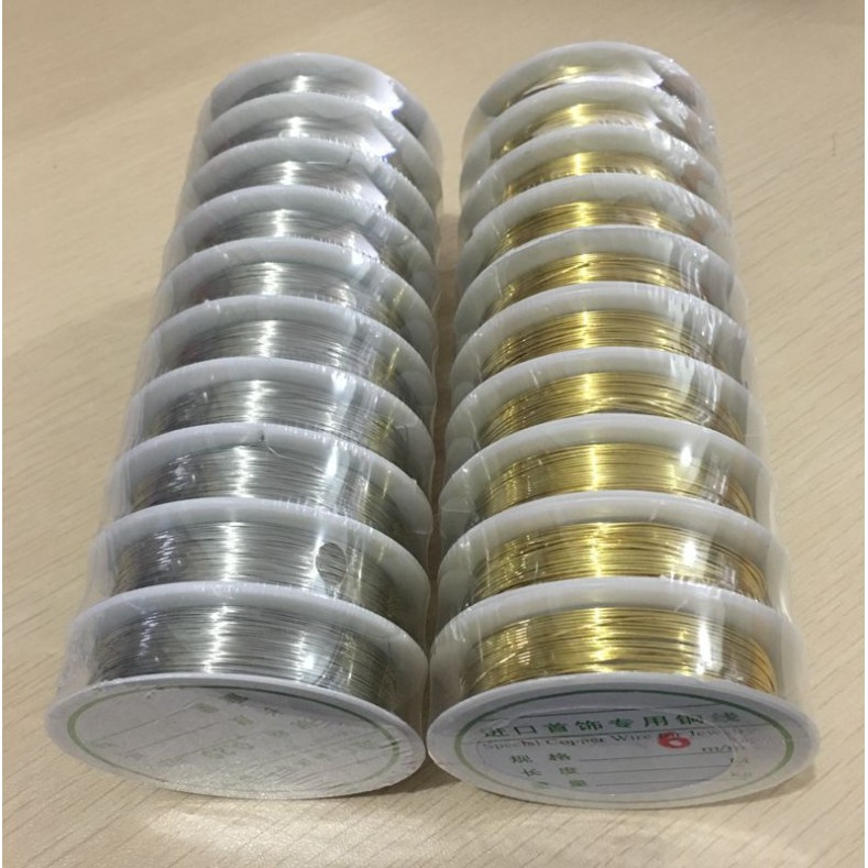 Diy ลวดทองแดง สีเงิน สีทอง สําหรับทําเครื่องประดับ - รูปที่ 4