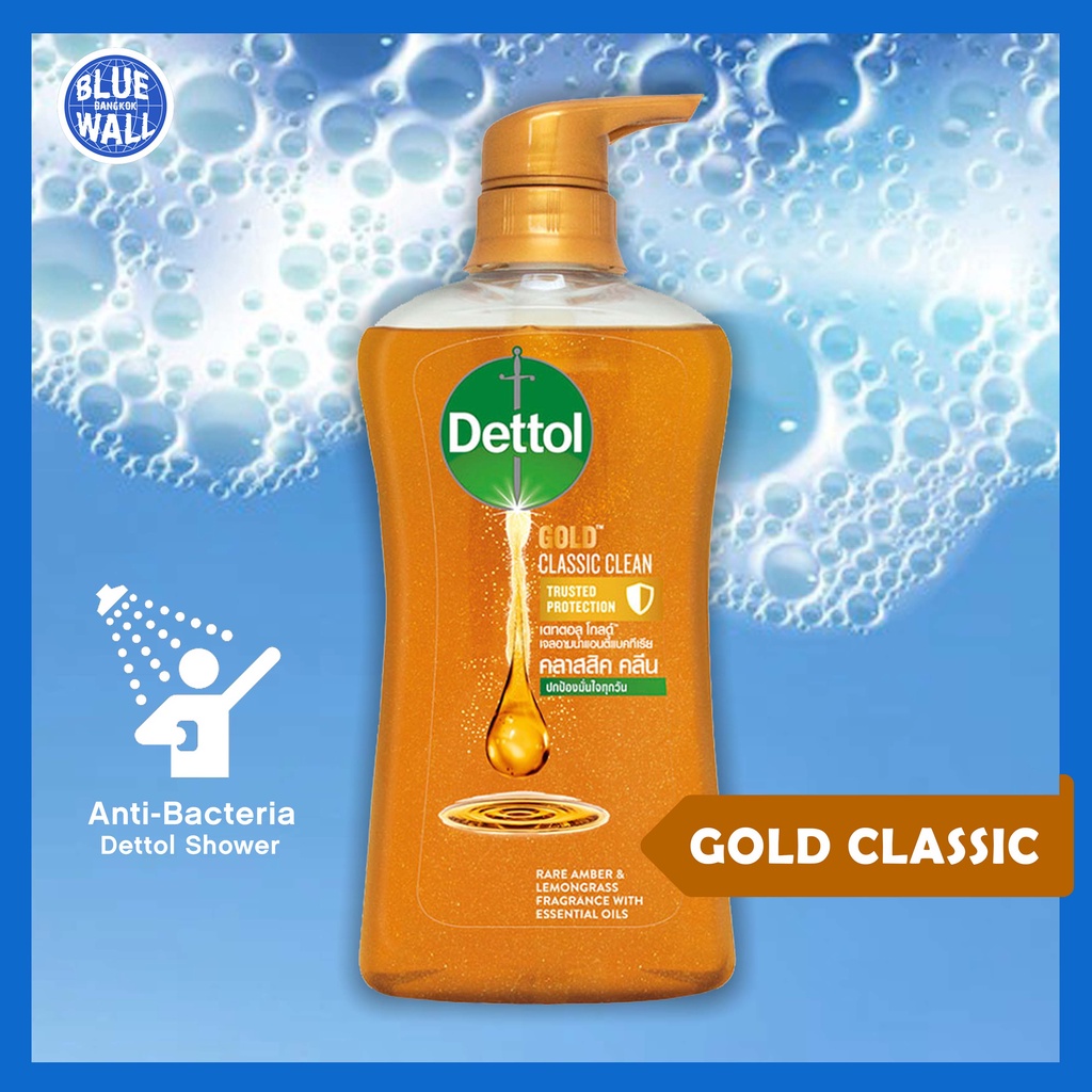 ♨ พร้อมส่ง ♨ Dettol Gold Shower Gel Anti-Bacteria Classic Clean / 500ml