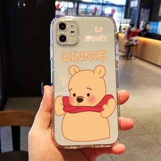 เคสiPhone14 รูปแบบตลก โทรศัพท์เลนส์ป้องกันแขน เคสโทรศัพท์มือถือ ซิลิโคนนิ่ม ใส กันกระแทก ลายการ์ตูนหมีพูห์ดิสนีย์น่ารัก สําหรับ เคสไอโฟน11 โทรศัพท์ ip i 6s 7 8 plus 11 เคสไอโฟน 13 เคสไอโฟน 12 14 pro max mini เคสไอโฟน7พลัส xs XR iPhone case เคสโทรศัพท์