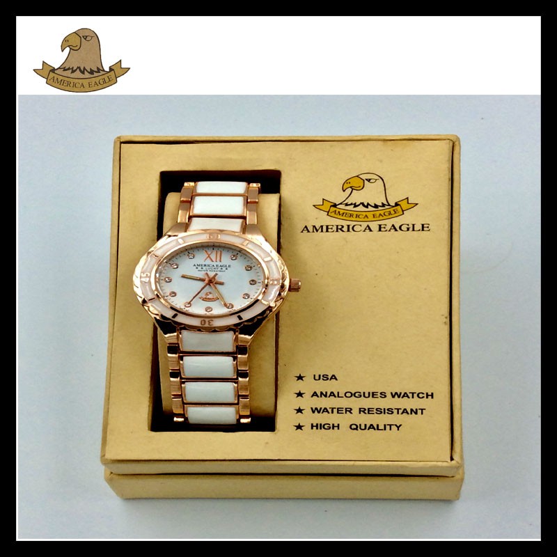 นาฬิกา America Eagle สลับอคิลิค นาฬิกากันน้ำ นาฬิกาผู้หญิง นาฬิกาแท้ 100 % สินค้าพร้อมส่งมีบริการเก็บเงินปลายทาง