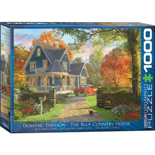 THE BLUE COUNTRY HOUSE (Davison) - จิ๊กซอว์ 1000 pc PUZZLES EUROGRAPHICS