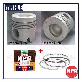 MAHLE ลูกสูบ+แหวน NPR สำหรับ HINO V8 รุ่นเครื่อง F17E-R