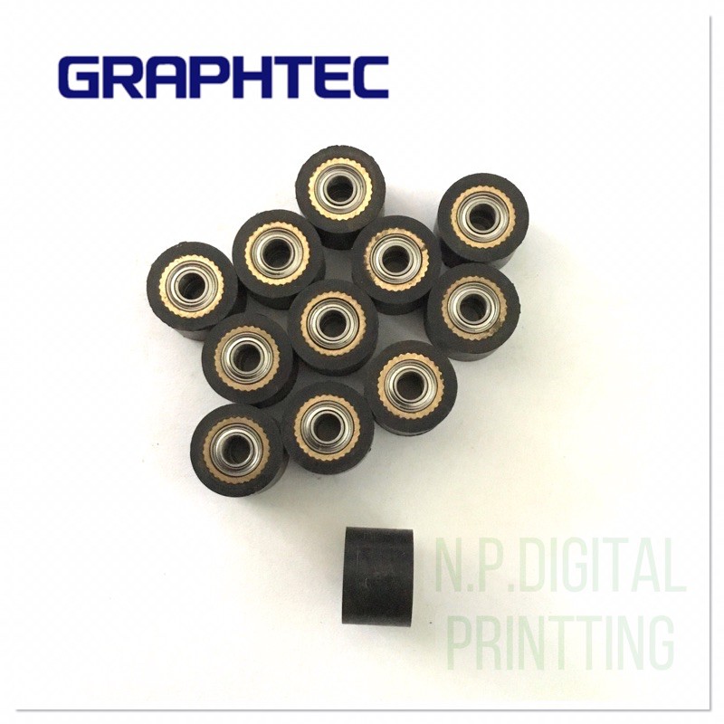 ลูกล้อเครื่องตัด​สติ๊กเกอร์​ กราฟเทค Graphtec​ แบบมีลูก​ปืนในตัว​(ราคาต่อ​ 1​ ชิ้น)​