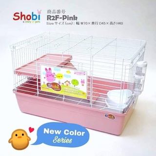 (BP pets)กรงกระต่ายShobi2ชั้น พร้อมอุปกรณ์ R2F ขนาดใหญ่ กรงสัตว์เลี้ยงอเนกประสงค์ แก๊สบี้ แพรี่ด๊อก ชินชิล่า