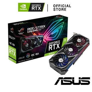 มือหนึ่ง ! ASUS ROG STRIX GAMING GRFORCE RTX 3070TI OC Edition 8GB GDDR6X buffed-up design