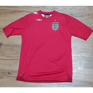 เสื้อฟุตบอล ทีมชาติอังกฤษ ของแท้ Umbro สีแดง หายาก England Football Shirt ยี่ห้อ อัมโบร เนื้อผ้าดี นิ่ม ใส่สบาย