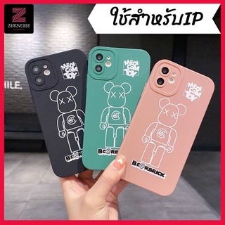 พร้อมส่งในไทย-เคสซิลิโคนสกรีนลายหมีหุ่นยนต์  TPUนิ่ม ใช้สำหรับIPทุกรุ่น #440