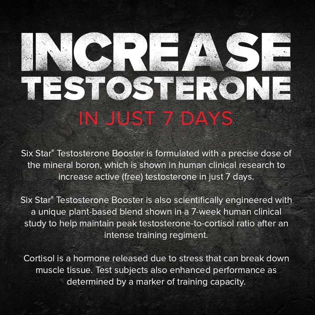  muscletech six star testosterone booster 60 caplets 