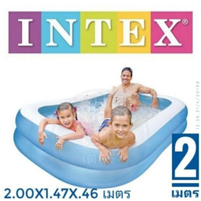 ✅สระน้ำเป่าลม INTEX​ 2 เมตร​