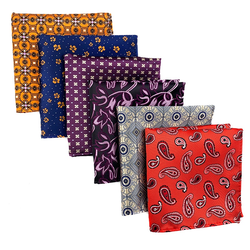 Efan ผ้าเช็ดหน้า ผ้าพันคอ ทรงสี่เหลี่ยม สีพื้น สไตล์วินเทจ 25*25 ซม.