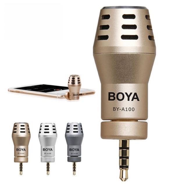 ไมโครโฟนติดสมาร์ทโฟน ไมค์ติดมือถือ BOYA BY-A100 Condenser Microphone for Smartphone
