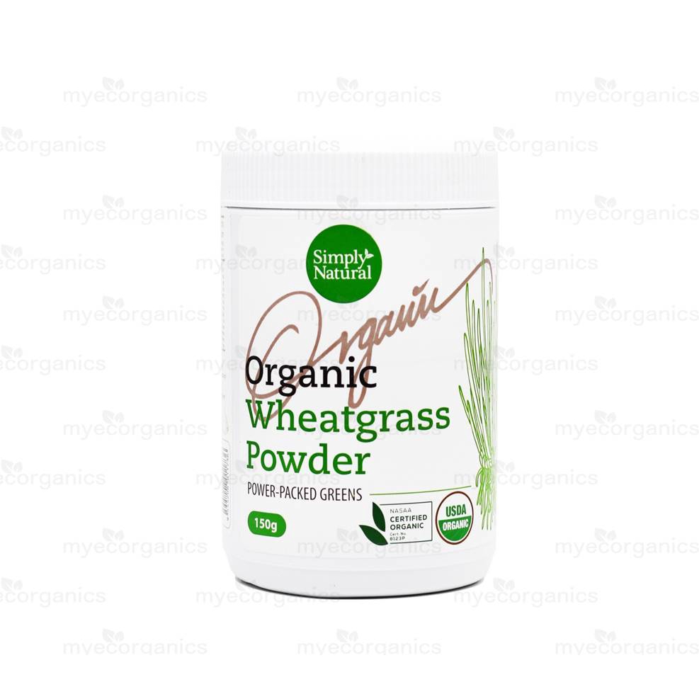 Simply Natural Organic Wheat Grass Powder 150g , EXP 3/2025