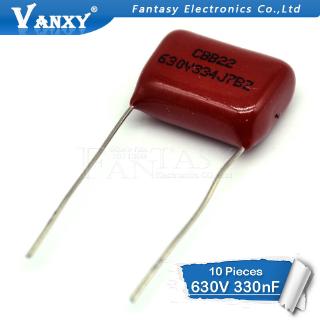 10PCS 630V334J  0.33UF Pitch 15MM 630V 334 330NF CBB Polypropylene film capacitor