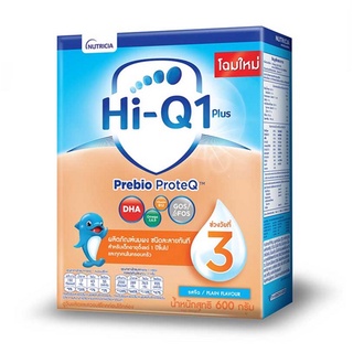 Dumex Hi-Q Prebio ProTeQ ไฮคิว นมผง สูตร 3 สำหรับเด็กอายุ 1 ปีขึ้นไป รสจืด ขนาด 600 กรัม 16480