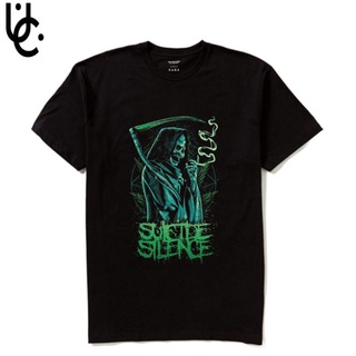 T-shirt เสื้อยืด ผ้าฝ้าย โอเวอร์ไซซ์ พิมพ์ลายอนิเมะ Suicide silence series สไตล์วินเทจ เรโทร สําหรับผู้ชาย ผู้หญิง ไซซ์