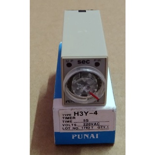 ทามเมอร์ Delay Timer Time Relay H3Y-4 / 220VAC 5S