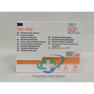 3M Steri-Strip แผ่นเทป สเตอไรด์ (R1546) ขนาด 6×100 mm.