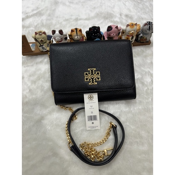 Used Like New Tory Burch Britten Chain Wallet