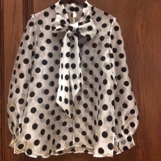 landmee blouse polka dot