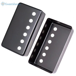 ฝาครอบโลหะ Humbucker Pickup Cover 50/52มม. สําหรับกีตาร์ไฟฟ้าสีเงินสีดํา