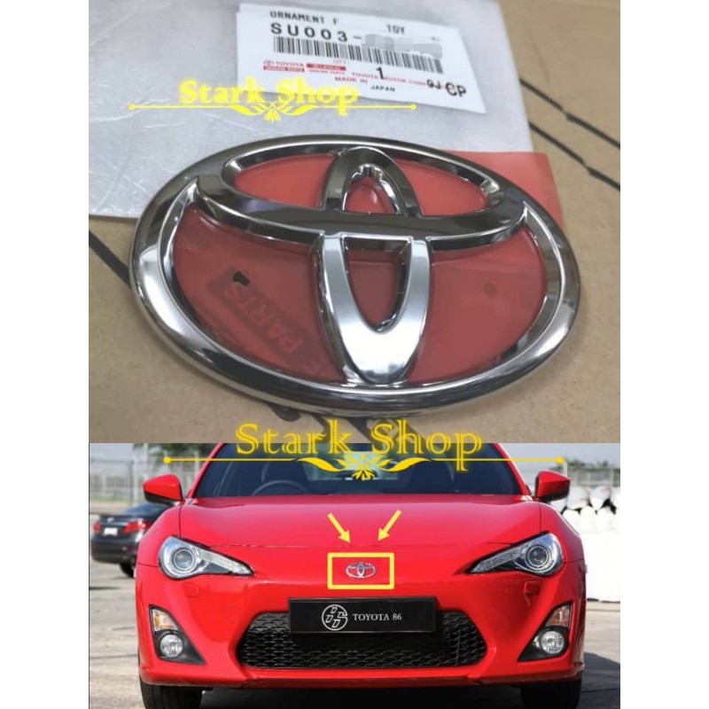TOYOTA FT86 ZN6 โลโก้ด้านหน้า EMBLEM.TOYOTA 86 โลโก้ด้านหน้า