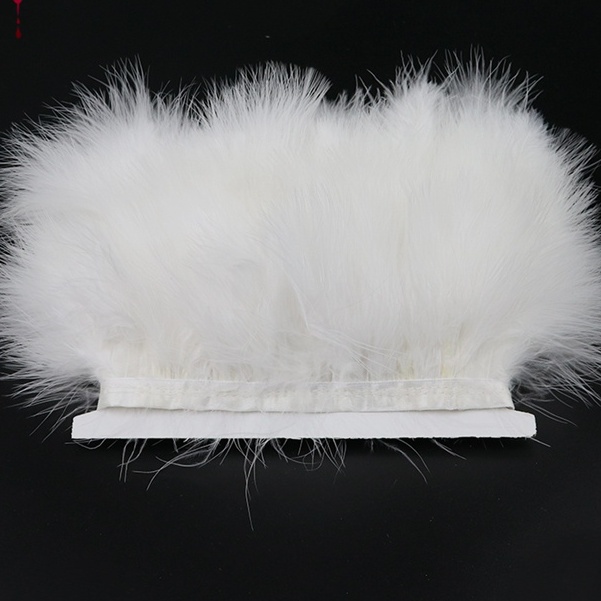 ขนนก ผ้าฟลีซ แบบเต็ม สําหรับตกแต่งเสื้อผ้า 1 หลา diy