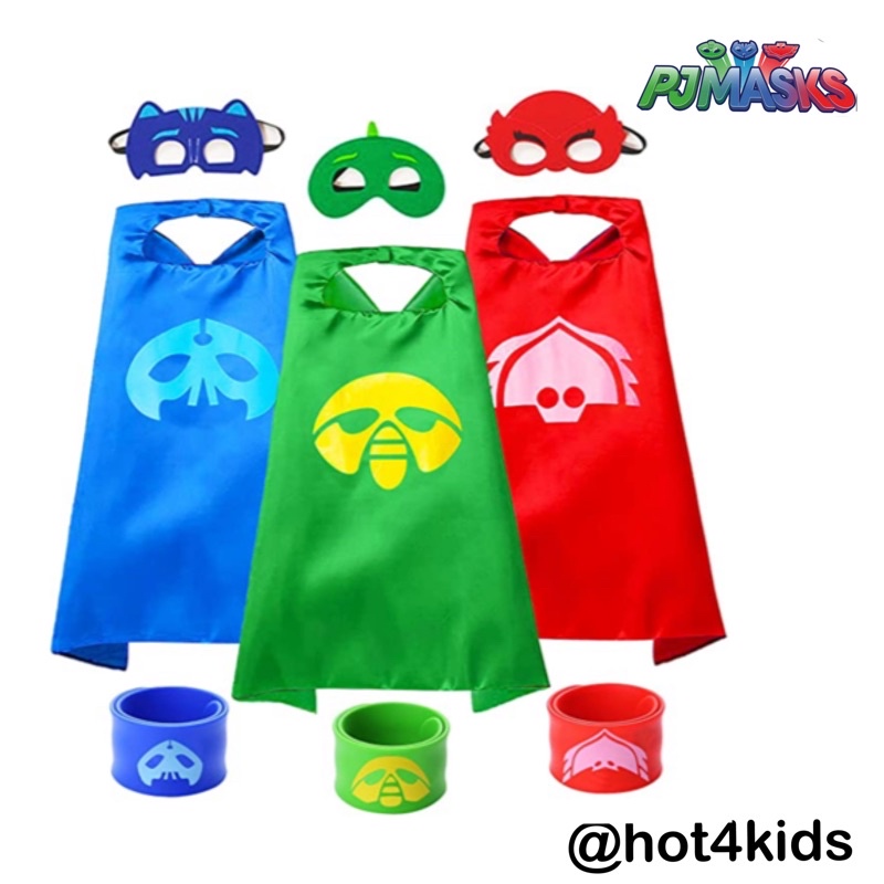 ✅pj masks Superhero Capes with Masks Cosplay (ขายแยกชุดตามสี) 💰จ่ายปลายทางได้ 💵แท้ 💯