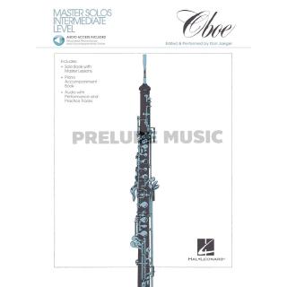 MASTER SOLOS: INTERMEDIATE LEVEL – OBOE Book/Online Audio(00841323)