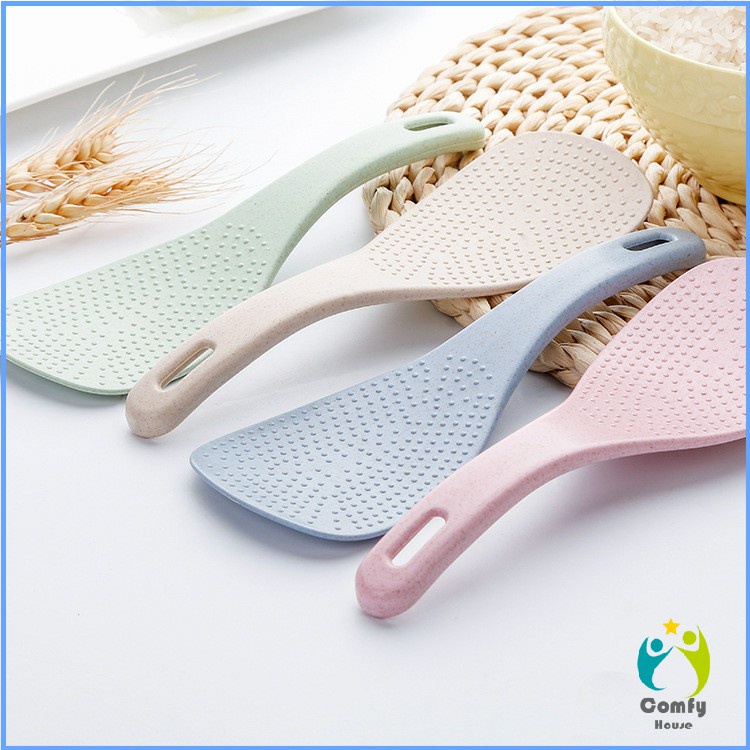 Comfy ทัพพีตักข้าว ข้าวไม่ติดทัพพี ทำจากฟางข้าวสาลี wheat straw spoon