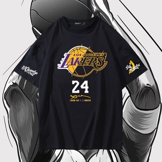 T-shirt  เสื้อยืด พิมพ์ลายกราฟฟิคบาสเก็ตบอล Nba Kobe Bryant Lakers 24 สําหรับผู้ชายS-5XL