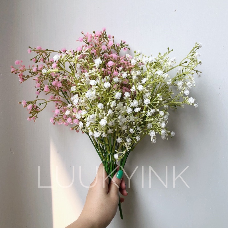 ยิปโซปลอม ดอกแซม ดอกไม้ปลอม พร้อมส่งค่ะ ดอกไม้ปลอมแต่งบ้าน Luukyink Flowers